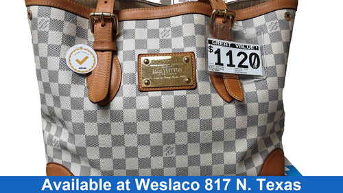 Louis Vuitton Hamstead Tote Beige / Tan Purse / Handbag