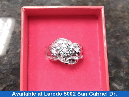 Women's Ring - White Gold 14k (.585) 5.4 grams Size 7.5