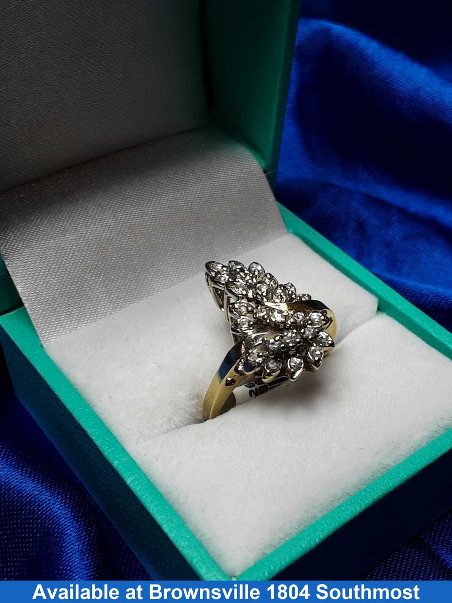 Women's Ring - Yellow Gold 14k (.585) 4.2 grams Size 8