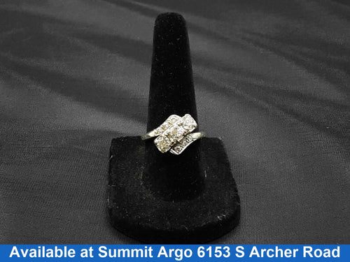 Women's Ring - White Gold 14k (.585) 4.2 grams Size 7.5