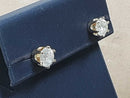 Double Stud Earring - Yellow Gold 14k (.585) 1.9 grams