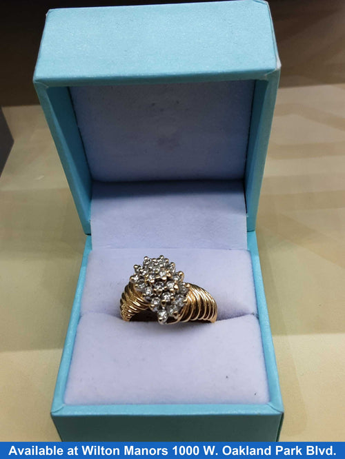 Women's Ring - Yellow Gold 14k (.585) 7 grams Size 8