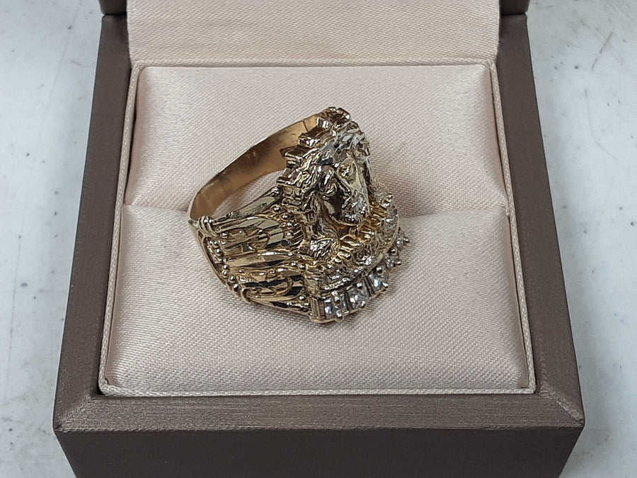 Men's Ring - Yellow Gold 10k (.417) 4.7 grams Size 12