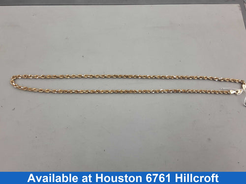 Rope Chain - Yellow Gold 10k (.417) 26.7 grams 24 inch