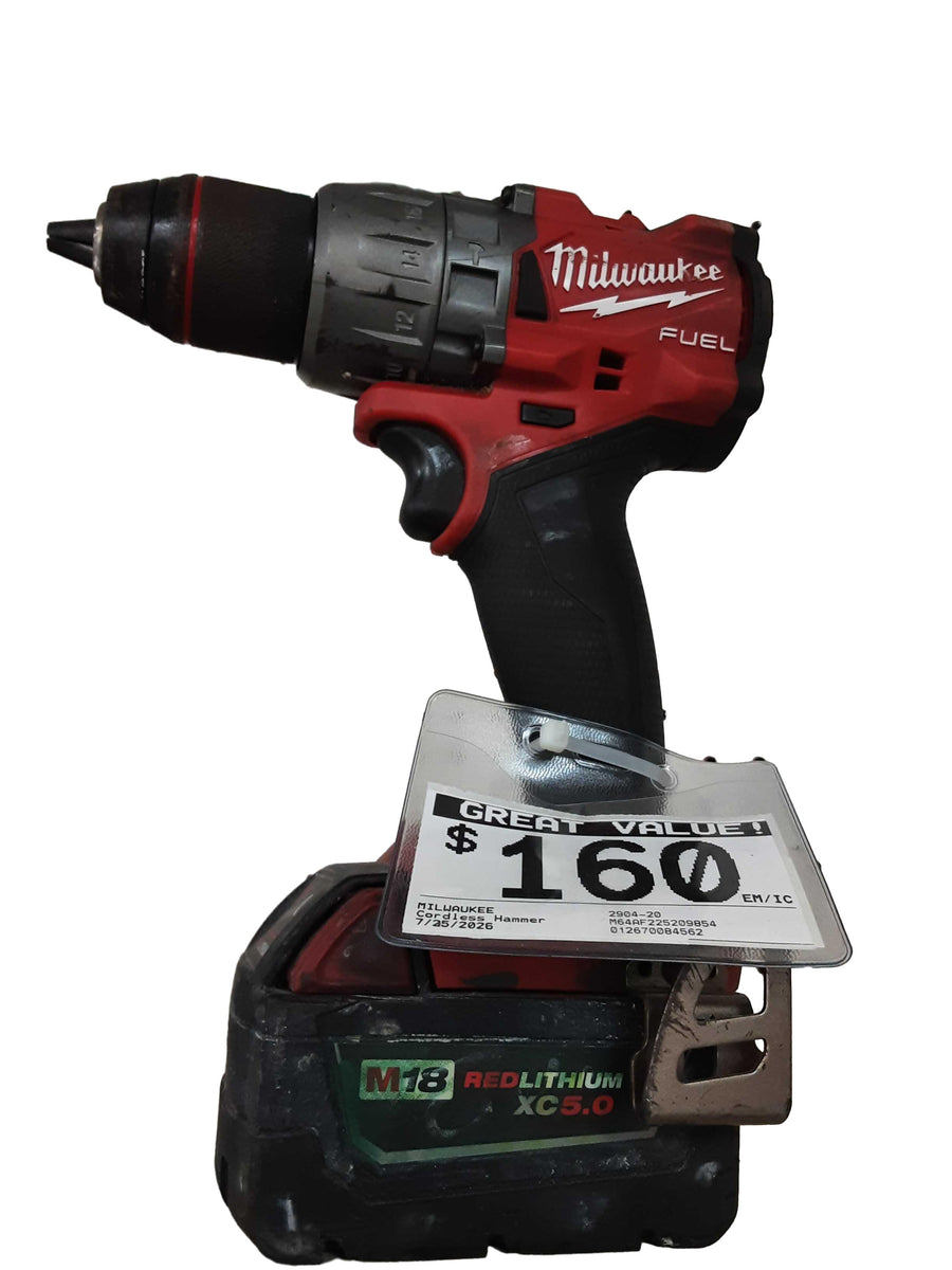 Milwaukee 2904-20 Red Cordless Hammer Drill