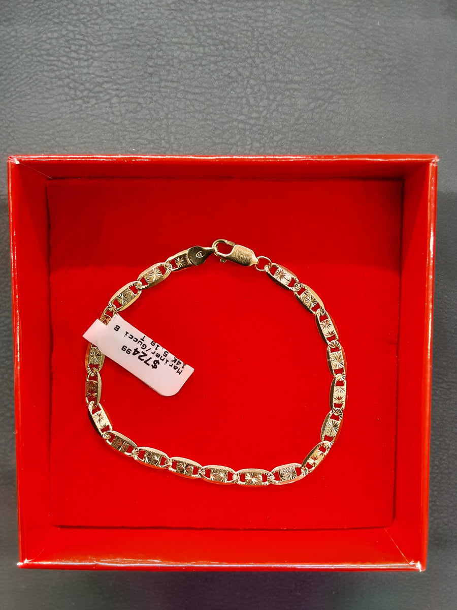 Gucci Bracelet - Tricolor Gold 14k (.585) 5.1 grams 6 inch
