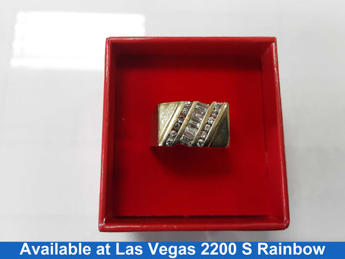 Men's Ring - Yellow Gold 14k (.585) 11.5 grams Size 9.5
