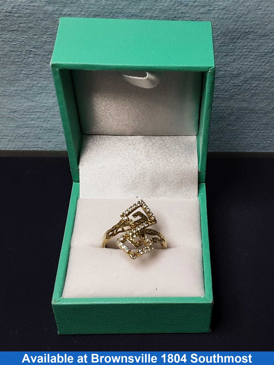 Women's Ring - Yellow Gold 10k (.417) 2.3 grams Size 8.5