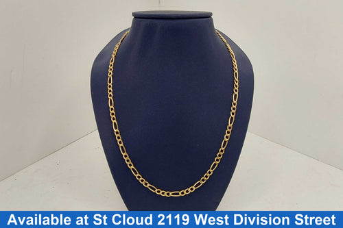 Figaro Chain - Yellow Gold 14k (.585) 6 grams 18 inch