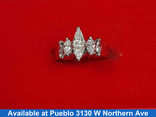 Women's Ring - White Gold 14k (.585) 4.5 grams Size 20
