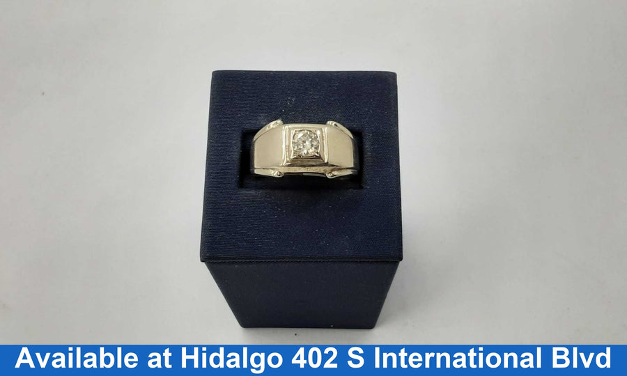 Men's Ring - White Gold 14k (.585) 10.3 grams Size 10