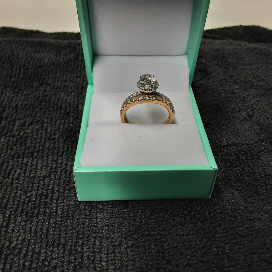 Women's Ring - Tricolor Gold 14k (.585) 4.8 grams Size 5