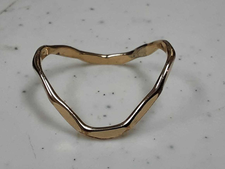 Women's Ring - Yellow Gold 10k (.417) 1.2 grams Size 11