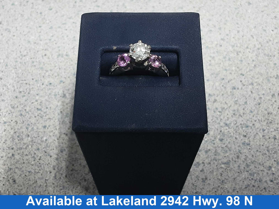 Ring - Wedding Set - White Gold 14k (.585) 4.6 grams Size 7