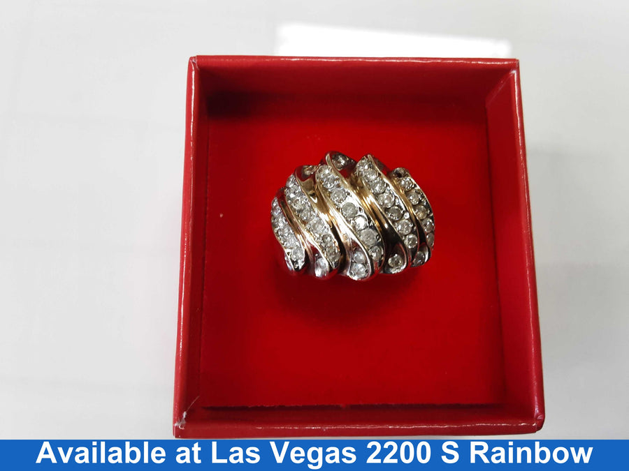 Women's Ring - Yellow Gold 10k (.417) 5.9 grams Size 9.5