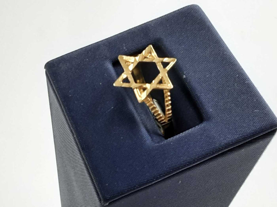 Women's Star Of David - Yellow Golden Size 8.5