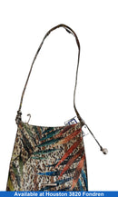 Brahmin Multicolor Flower Crocodile Multi-color Purse / Handbag