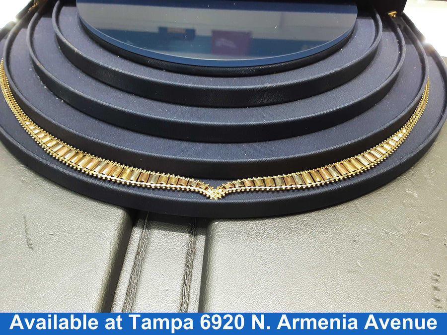 Chain - Tricolor Gold 14k (.585) 19.1 grams 20 inch