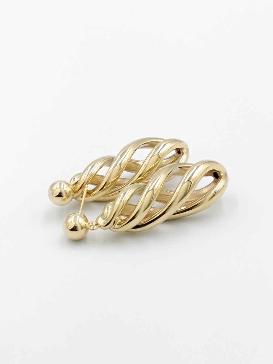 Earrings - Yellow Gold 10k (.417) 4.2 grams