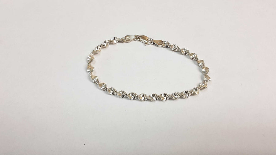 Herringbone Bracelet - Silver 4.8 grams 6 inch