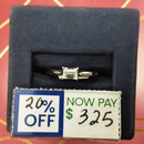 Women's Ring - Solitaire - White Gold 14k (.585) 2.3 grams Size 7