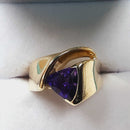 Women's Ring - Yellow Gold 14k (.585) 9.4 grams Size 6.5