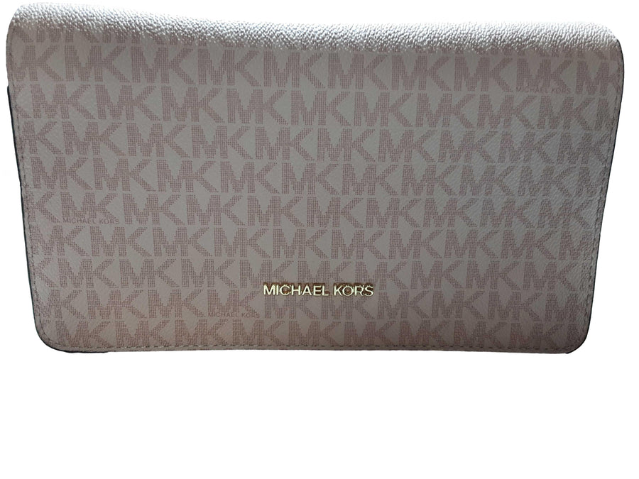 Michael Kors Jet Set Medium Signature Logo Pink Purse / Handbag
