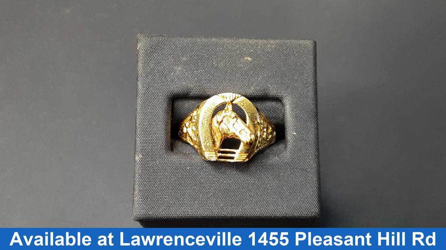 Men's Ring - Yellow Gold 14k (.585) 6.9 grams Size 14.5