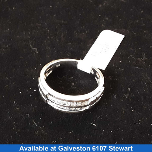 Ring - Wedding Band - White Gold 10k (.417) 4.9 grams Size 10