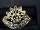 Women's Ring - White Gold 14k (.585) 4.5 grams Size 7.5