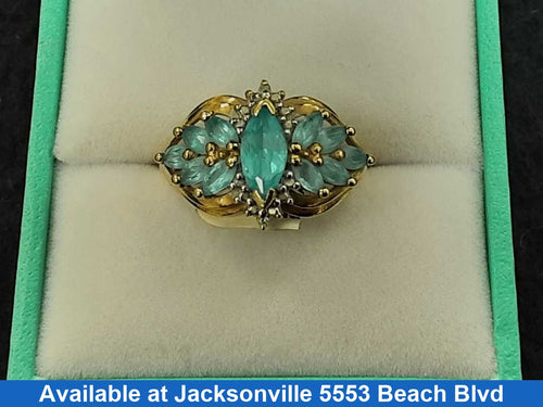 Women's Ring - Yellow Gold 10k (.417) 3.6 grams Size 7.5
