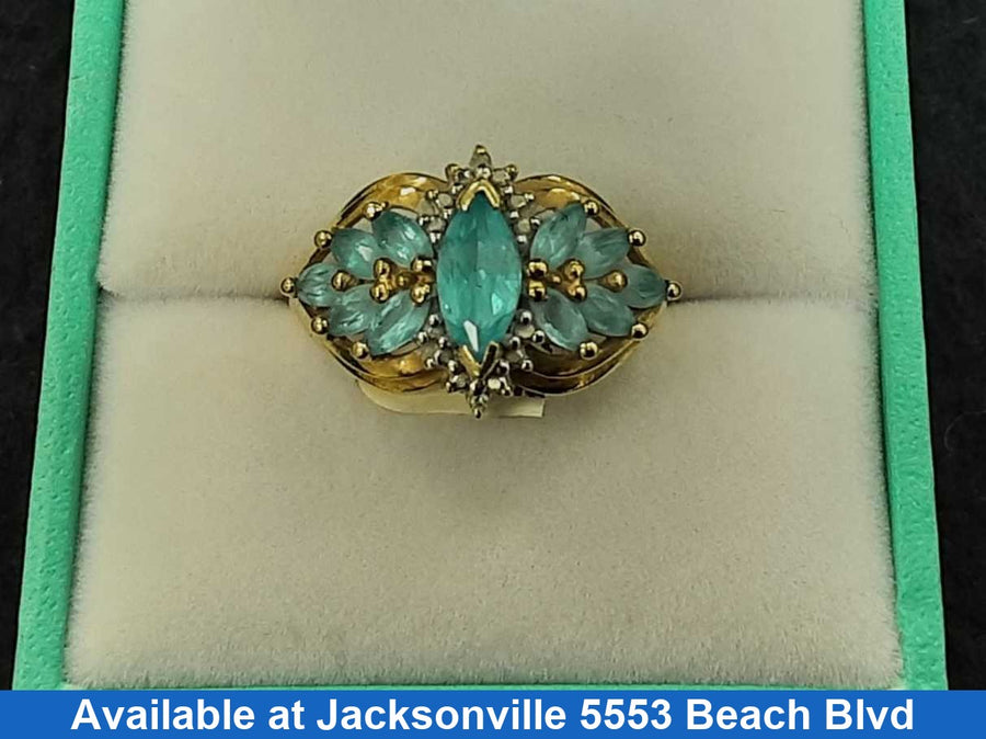 Women's Ring - Yellow Gold 10k (.417) 3.6 grams Size 7.5
