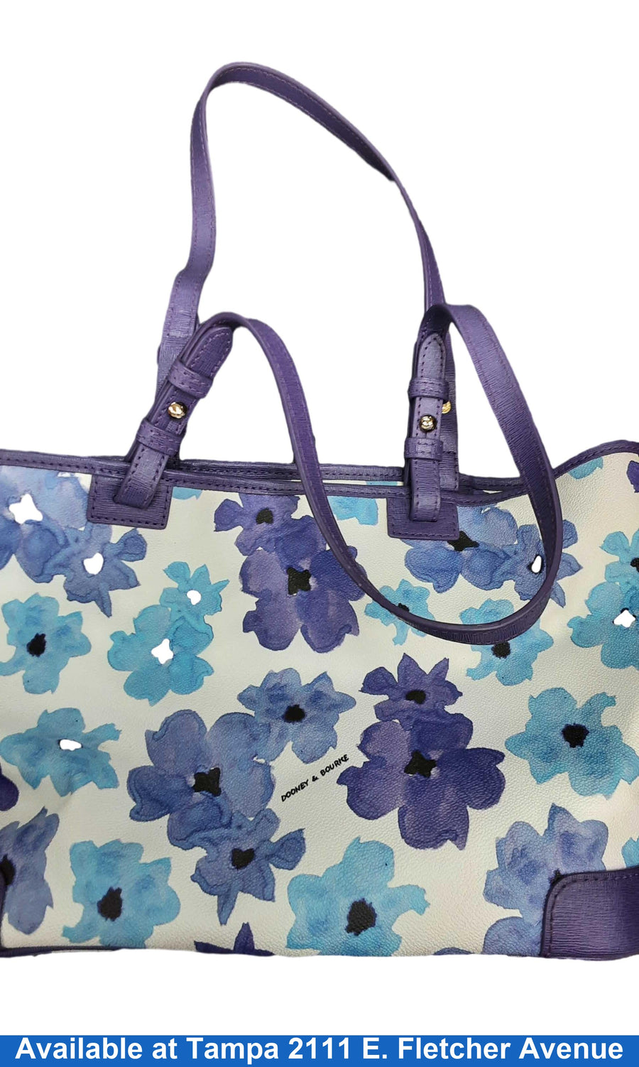 Dooney & Bourke Brenna Blue Bloom Blue Purse / Handbag