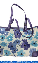 Dooney & Bourke Brenna Blue Bloom Blue Purse / Handbag