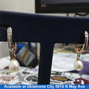 Pearl Earrings - Rose Gold 14k (.585) 1.7 grams