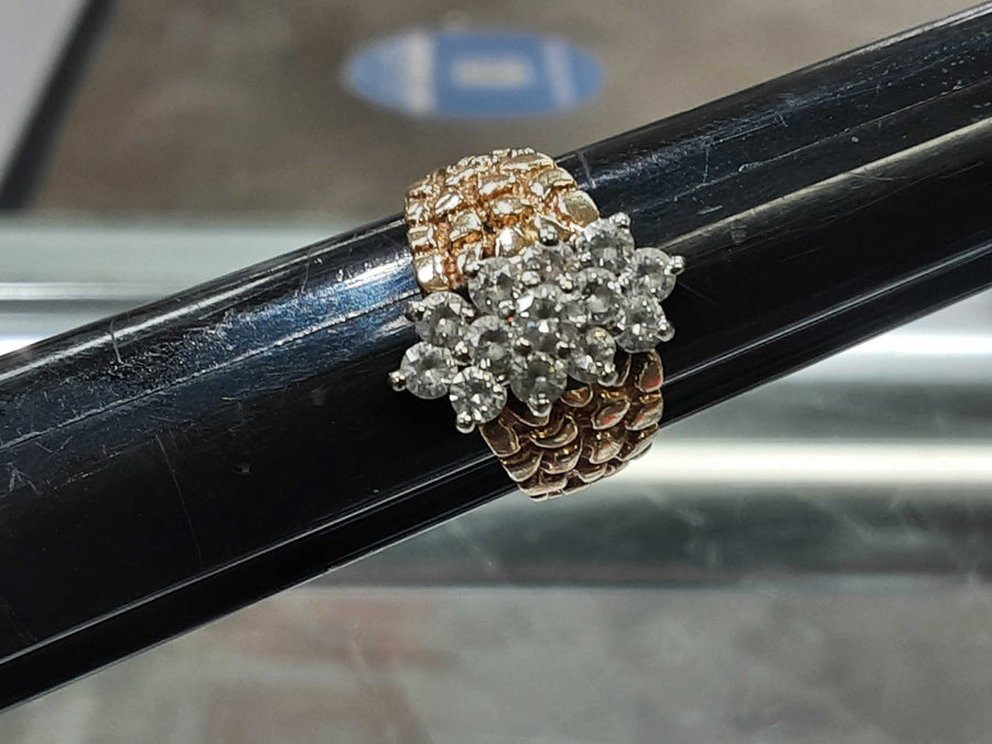 Women's Ring - Yellow Gold 14k (.585) 6.7 grams Size 6