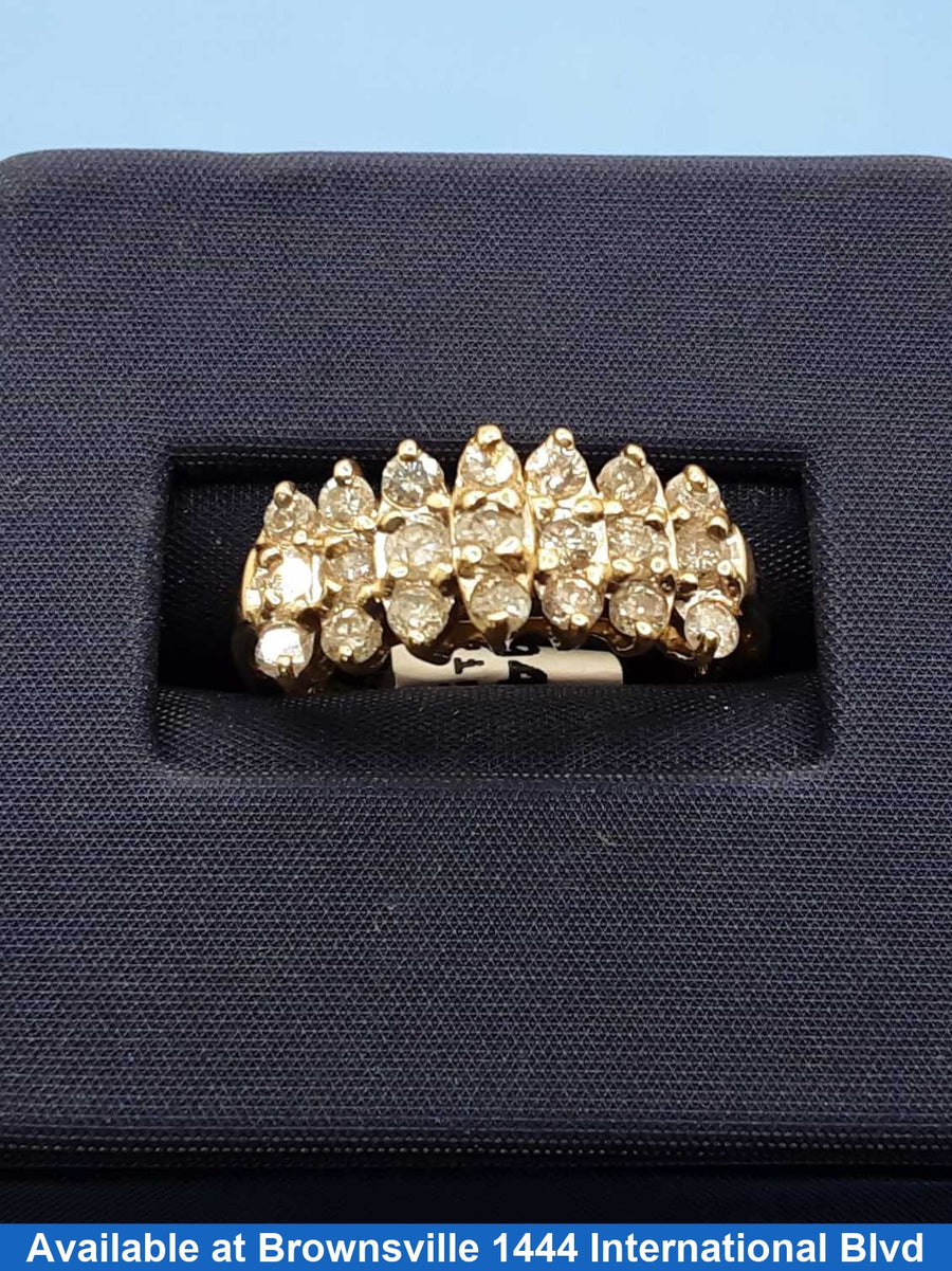 Women's Ring - Yellow Gold 10k (.417) 3.3 grams Size 7