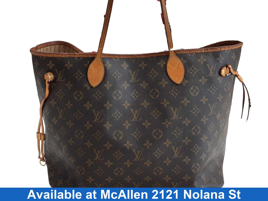 Louis Vuitton Neverfull Gm Brown Purse / Handbag