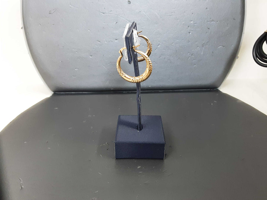 Hoop Earrings - Yellow Gold 10k (.417) 1.5 grams