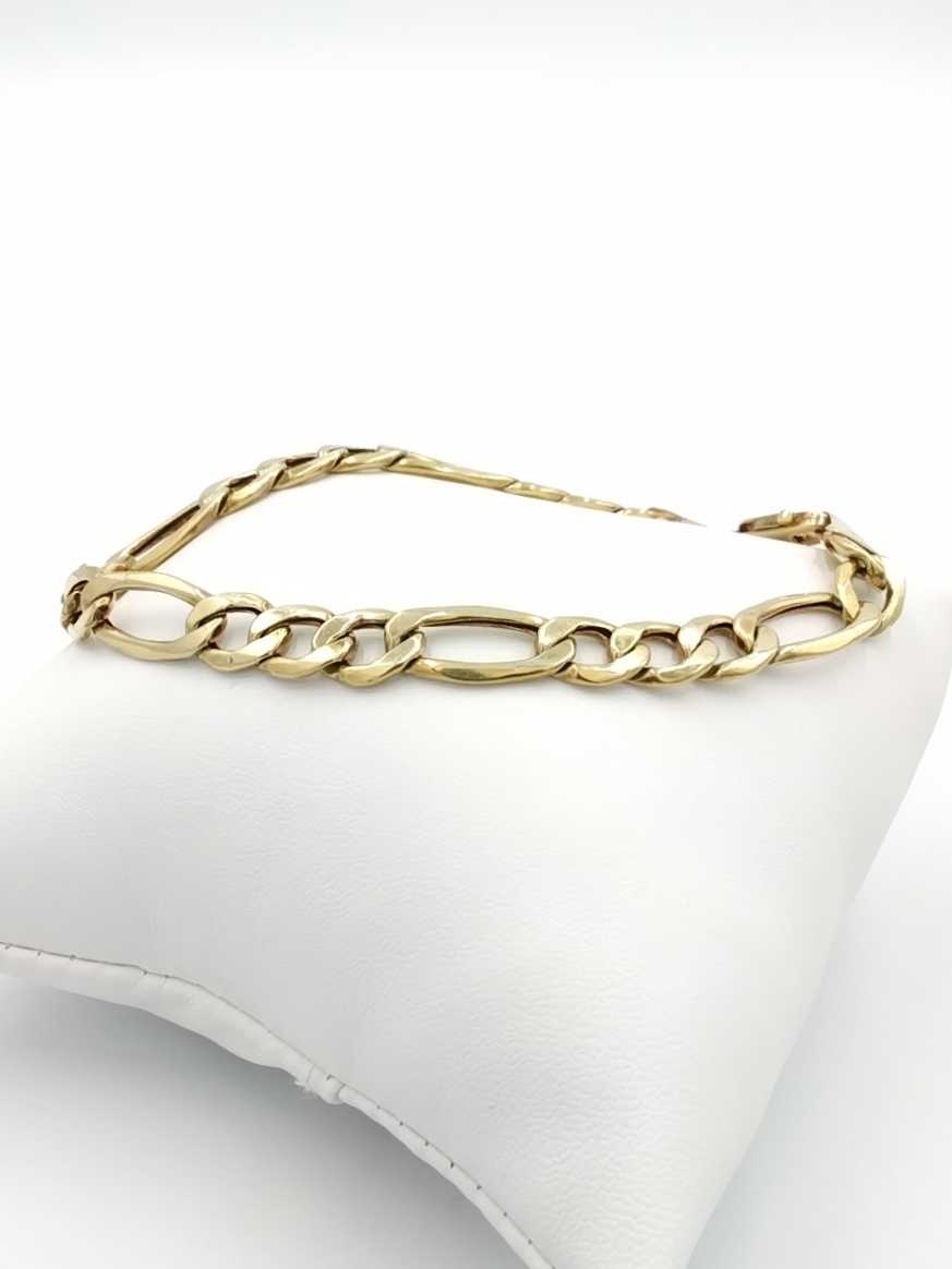 Figaro Bracelet - Yellow Gold 10k (.417) 9.2 grams 9 inch