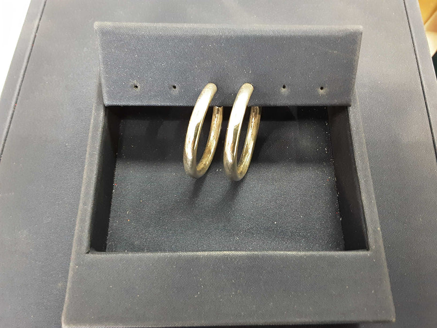 Hoop Earrings - Silver 9.2 grams