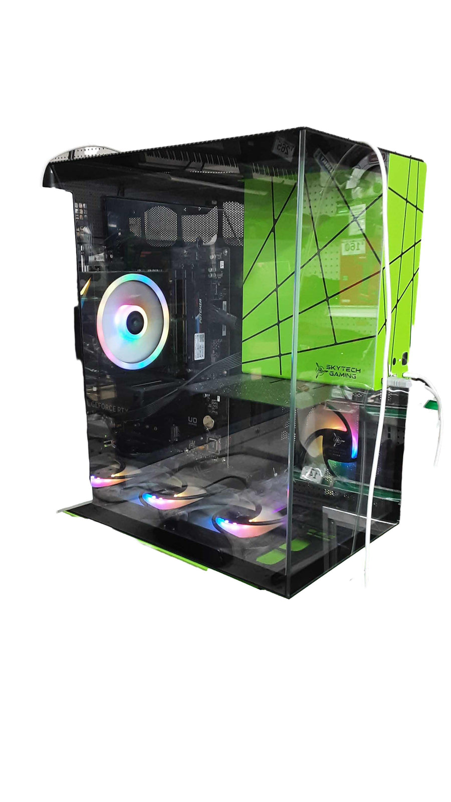Skytech Stt-viper-2073vs-c07 Amd Ryzen 7 Pro 32 Gb 1.5 Tb Green Desktop