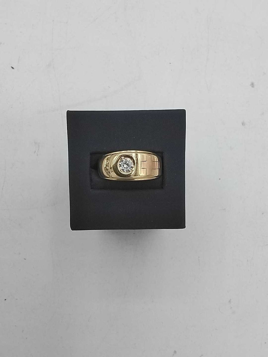 Men's Ring - Yellow Gold 14k (.585) 5.5 grams Size 8.5