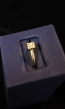 Women's Ring - Solitaire - White Gold 14k (.585) 1.7 grams Size 7