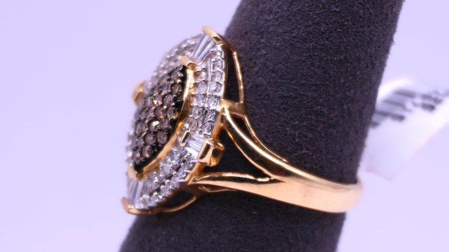 Women's Ring - Yellow Gold 10k (.417) 3 grams Size 8