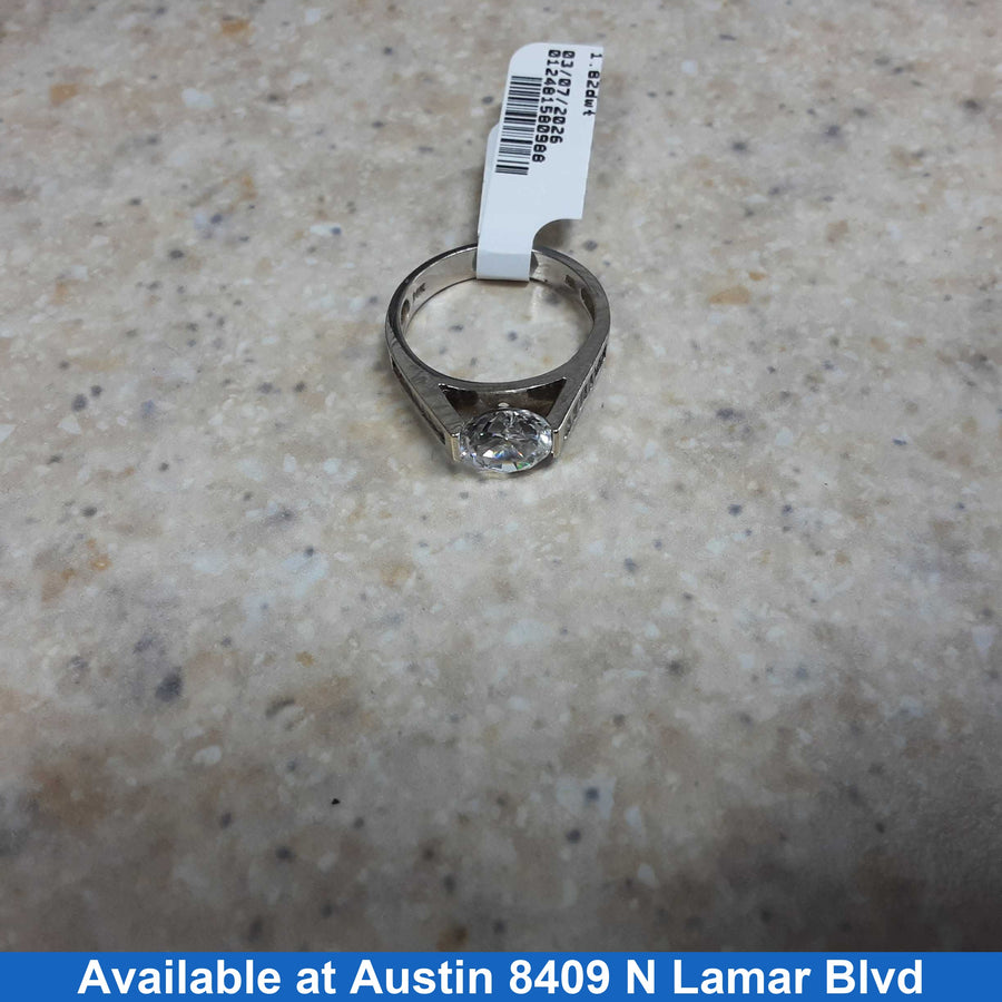 Women's Ring - White Gold 14k (.585) 4.2 grams Size 7.5