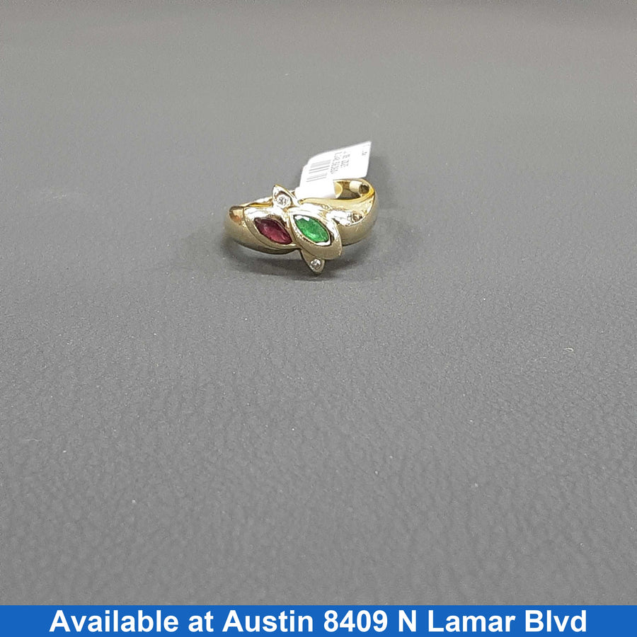 Women's Ring - Yellow Gold 14k (.585) 3.4 grams Size 7