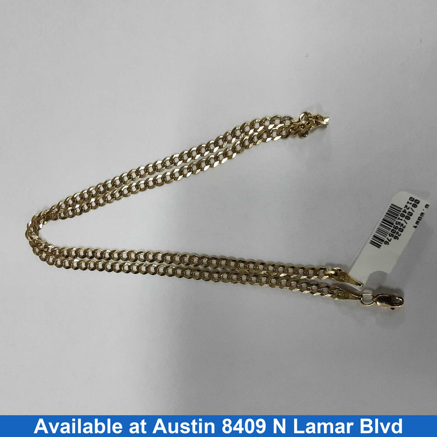 Cuban Link Chain - Yellow Gold 14k (.585) 8.2 grams 18 inch
