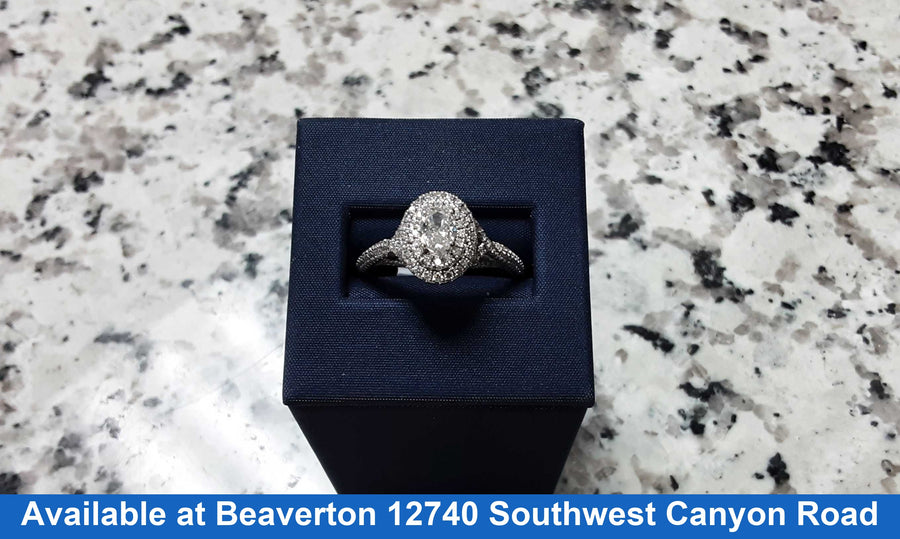 Women's Ring - White Gold 14k (.585) 5.1 grams Size 11
