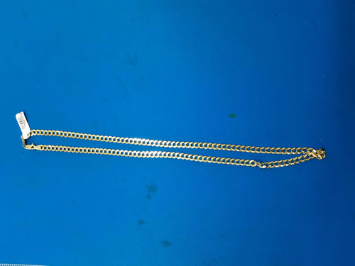 Cuban Link Chain - Yellow Gold 10k (.417) 17.9 grams 18 inch